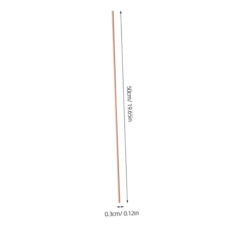 Unomor 2pcs Copper Round Tubes Smooth Surface For DIY Crafts And Industrial Applications - Image 2